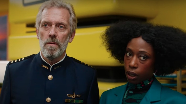 Hugh Laurie and Nikki Amuka-Bird in Avenue 5 season 2