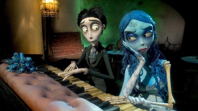 Victor and Emily sitting at a piano in Corpse Bride