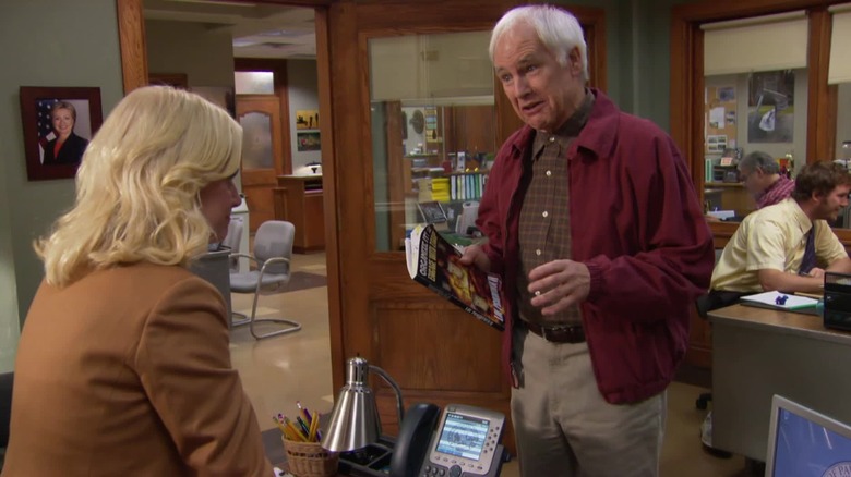 Herb and Leslie talking Parks and Recreation