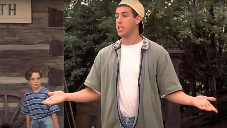 Adam Sandler shrugging Billy Madison