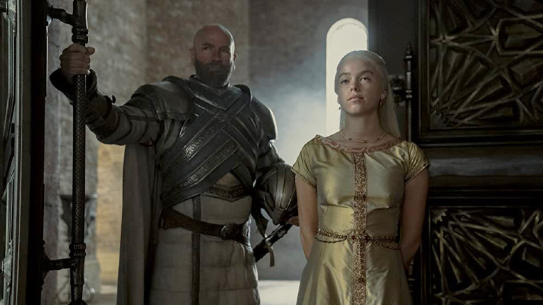 Graham McTavish and Milly Alcock in House of the Dragon