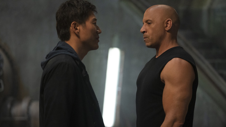 F9 Vin Diesel and Sung Kang 