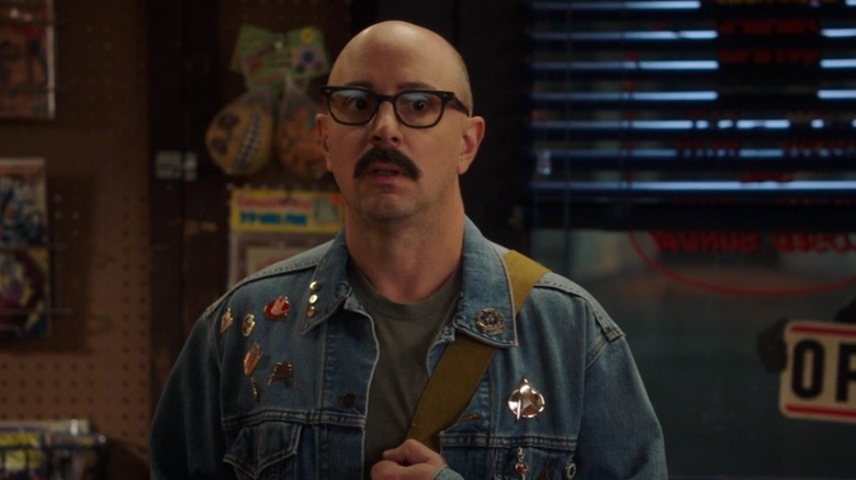 Nathan, Goggles and a Jean Jacket Young Sheldon pins covered