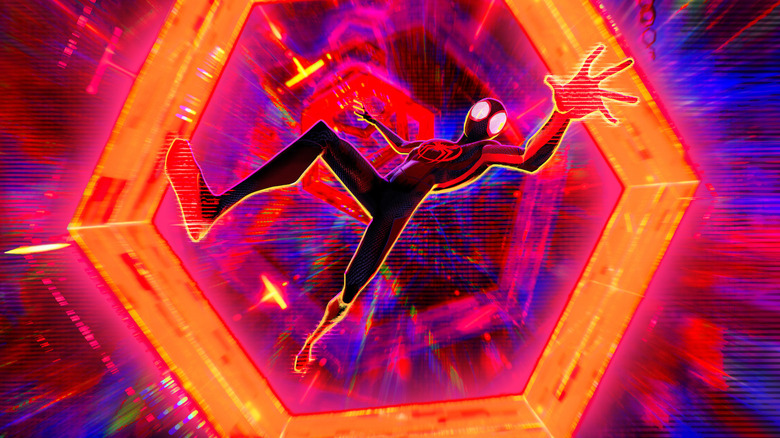 Across Spider-Verse Miles Falling