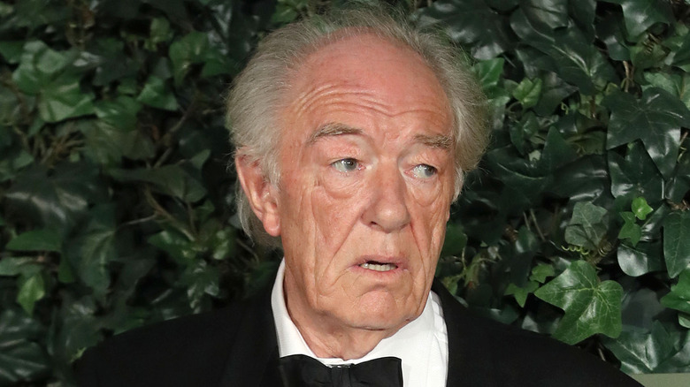 Michael Gambon attends awards ceremony in black suit