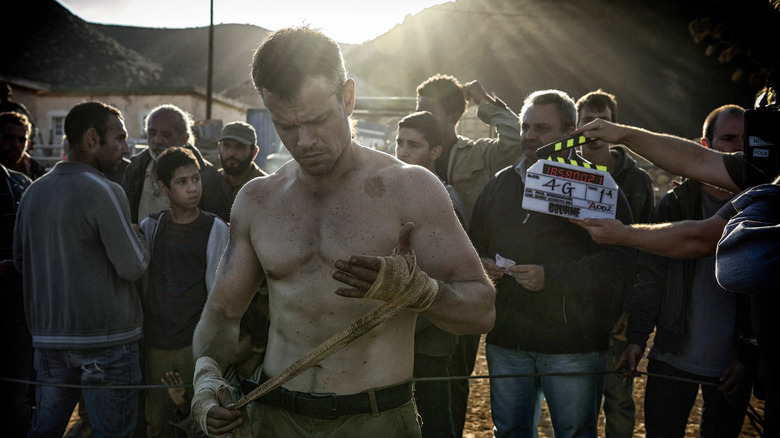 Matt Damon brawling