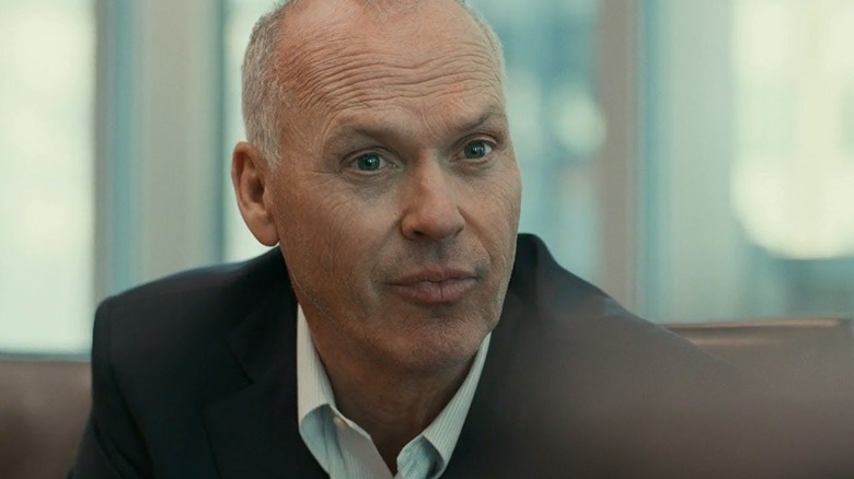 Michael Keaton frowning