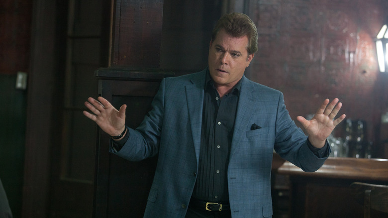 Ray Liotta holds up hands