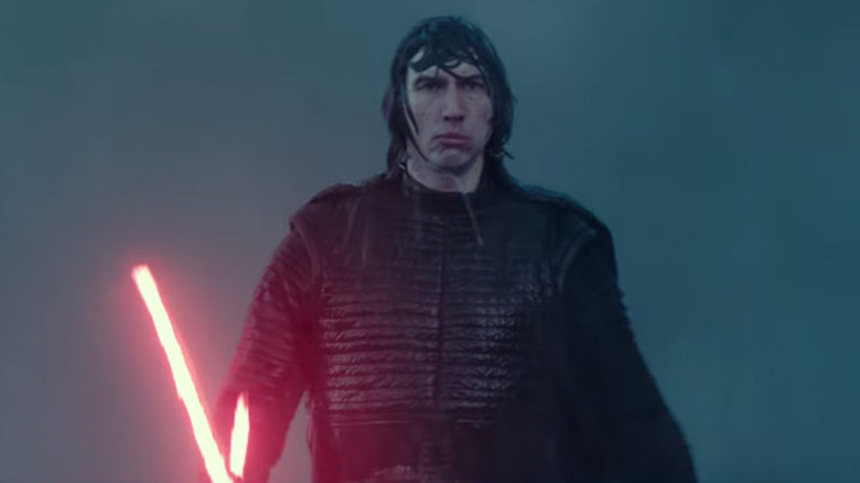 wet Kylo Ren in Star Wars: The Rise of Skywalker