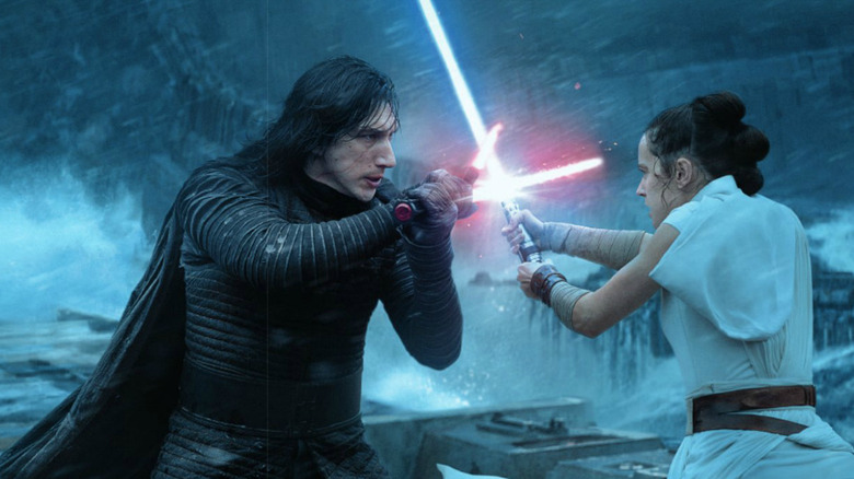 Adam Driver and Daisy Ridley