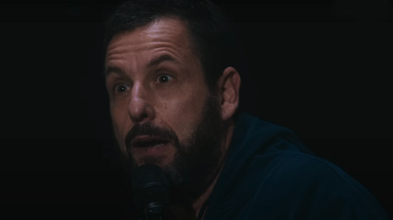 Adam Sandler with a funny face in Love You