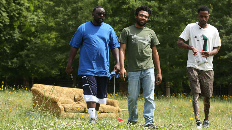 Brian Tyree Henry, Donald Glover, and LaKeith Stanfield in Atlanta