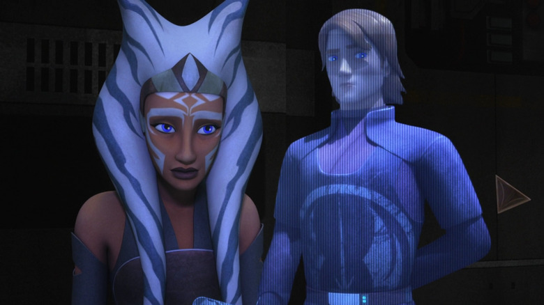 Ahsoka and Anakin Hologram in Star Wars Rebels