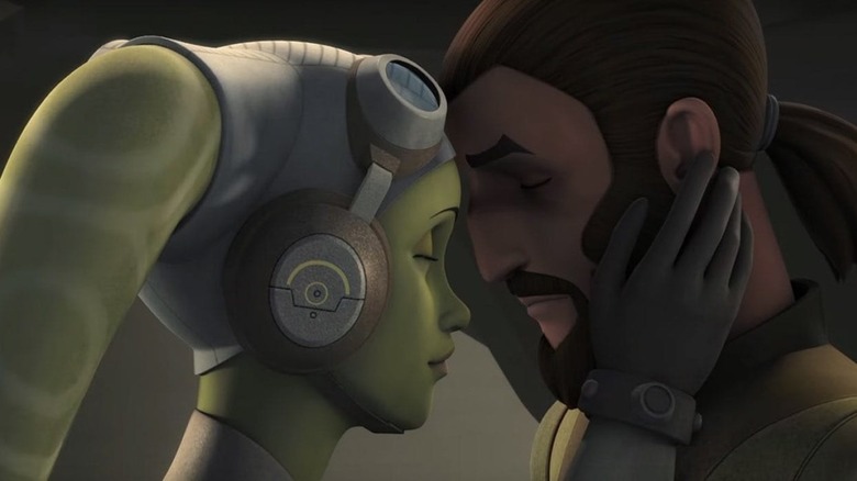 Hera and Kanan saying farewell in Rebels