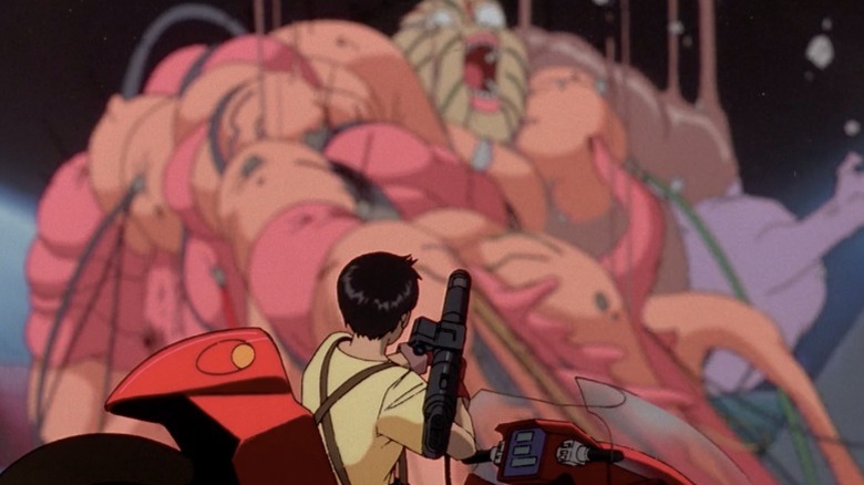 Kaneda comes face-to-face with Tetsuo's power