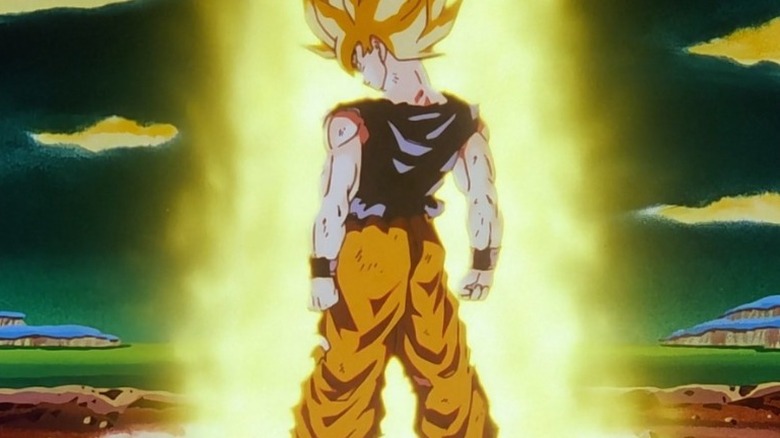 Goku as Super Saiyan in Dragon Ball Z