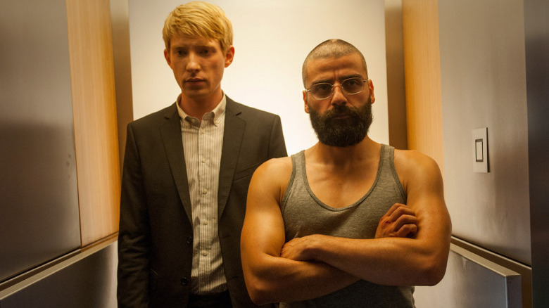 Domhnall Gleeson and Oscar Isaac in Ex Machina