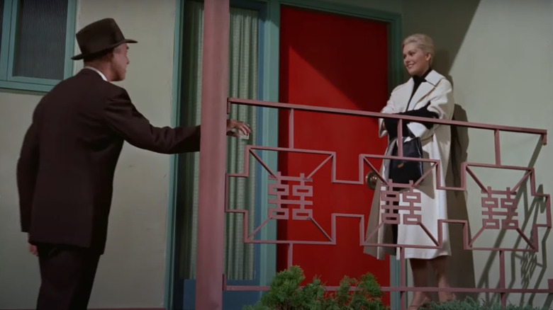 James Stewart and Kim Novak in Vertigo