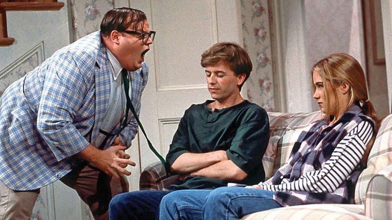 Chris Farley as Matt Foley screaming SNL