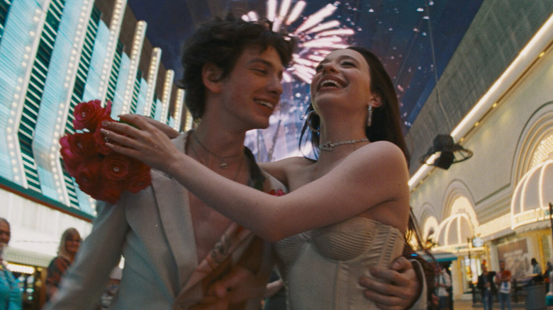 Vanya and Ani embrace in Vegas in Anora