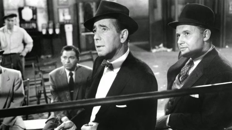 Humphrey Bogart and Rod Stieger in The Harder They Fall