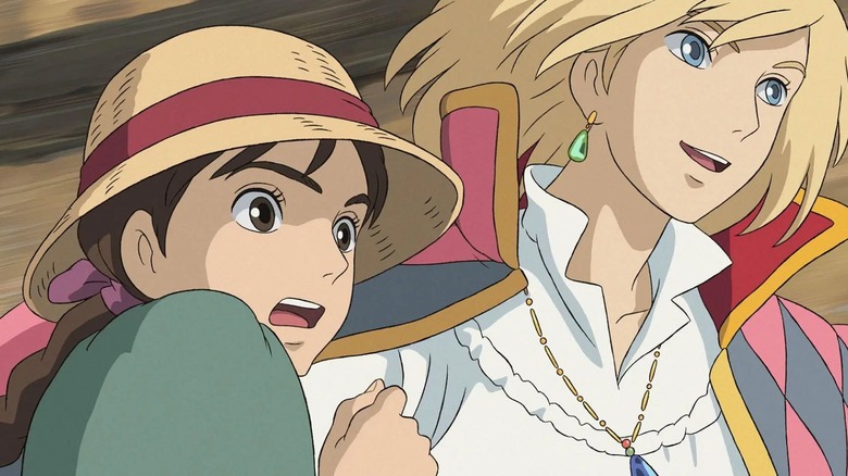 Howl invades young Sophie's space in Howl's Moving Castle