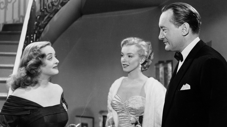 Bette Davis, Marilyn Monroe and George Sanders in All About Eve