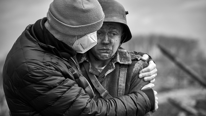 On Set Production Still from All Quiet on the Western Front