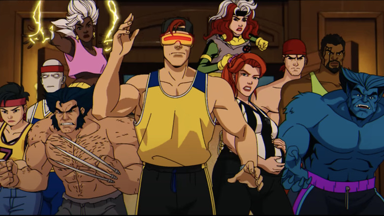 X-Men '97 group shot gym clothes