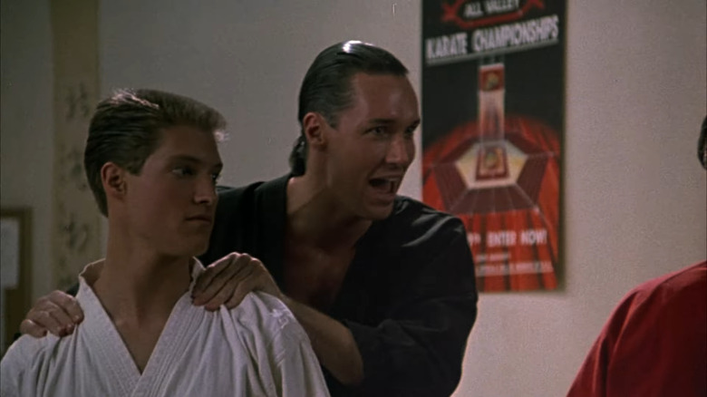 Sean Kanan and Thomas Ian Griffith in The Karate Kid Part III