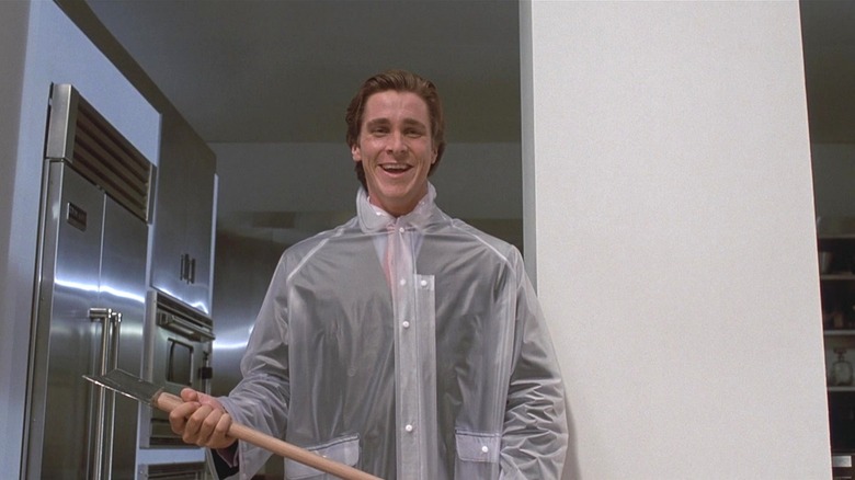 Patrick Bateman holds ax