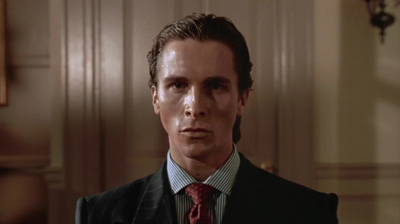 Patrick Bateman glaring