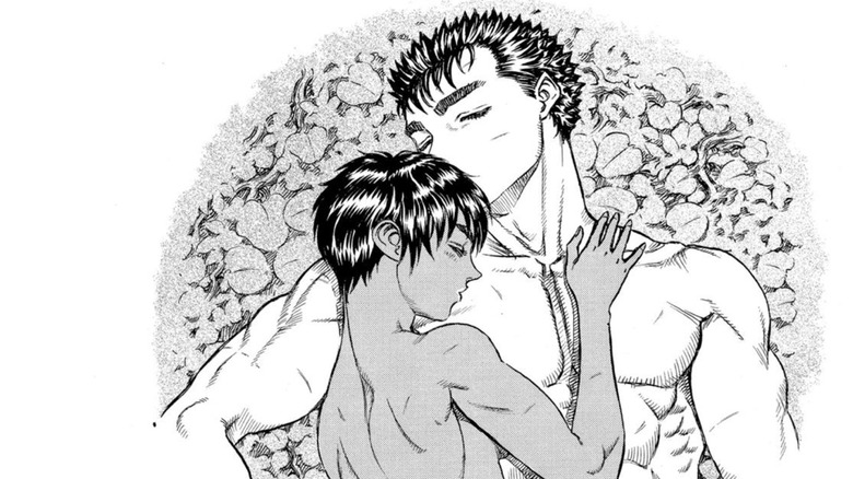 Berserk chapter Wounds Guts Casca embrace 