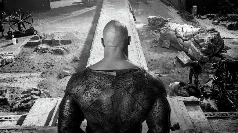 Black Adam behind the scenes