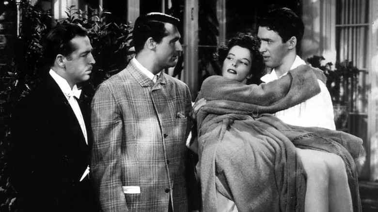 An Unscripted Moment In The Philadelphia Story Left Cary Grant