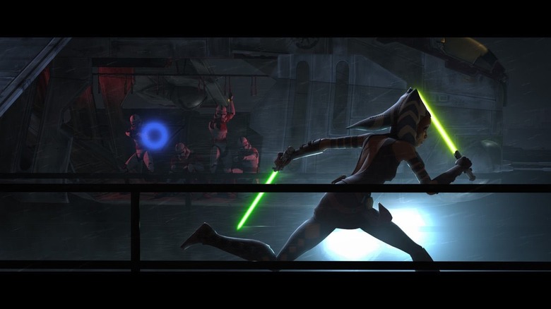 Ahsoka Tano puts her training to use