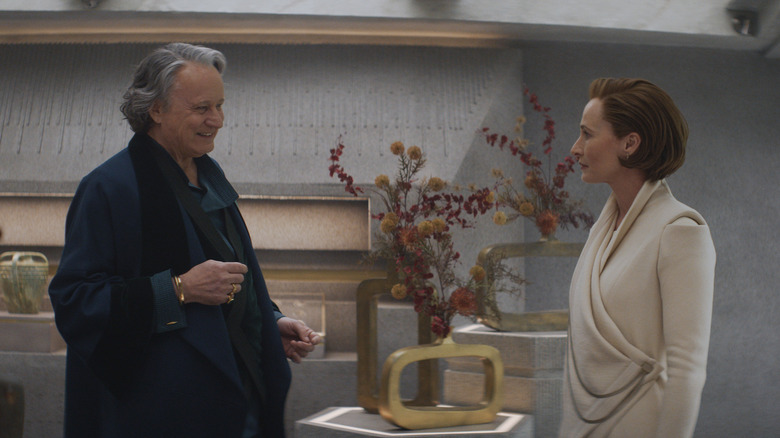 Stellan Skarsgård and Genevieve O'Reilly in Andor