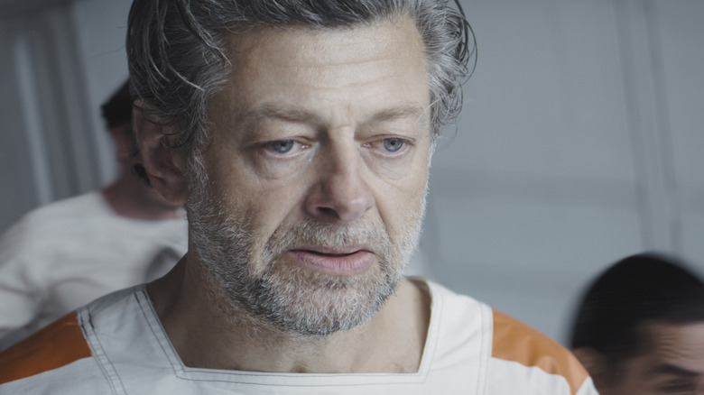 Andor Serkis looking sullen