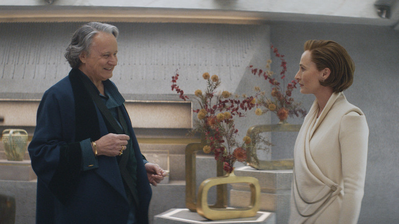 Stellan Skarsgard and Genevieve O'Reilly in Andor