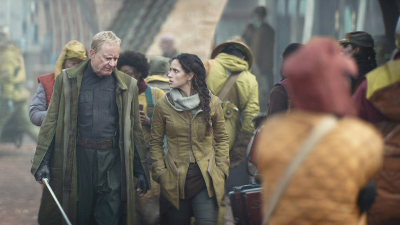 Stellan Skarsgård and Adria Arjona in Andor