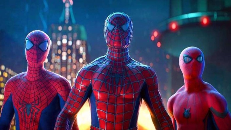 The three Spider-Men in No Way Home