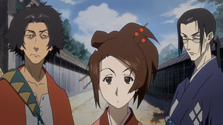 The three leads of "Samurai Champloo"