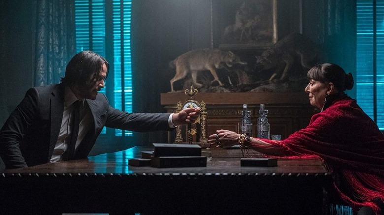 John Wick 3 Keanu and Anjelica