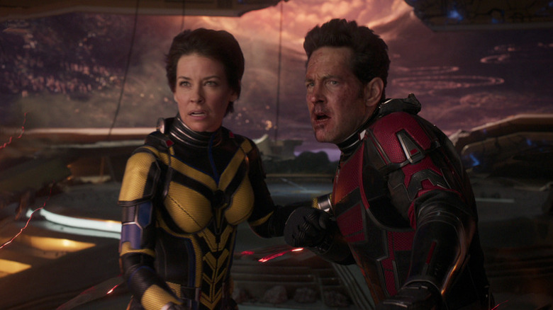 Evangeline Lilly and Paul Rudd in Ant-Man and The Wasp: Quantumania