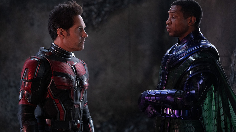 Scott Lang and Kang in Ant-Man and the Wasp: Quantumania