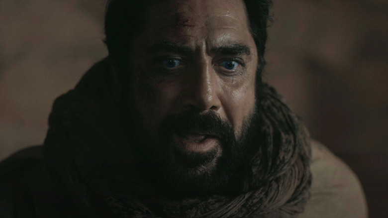 Javier Bardem's Stilgar looks shocked in Dune: Part Two