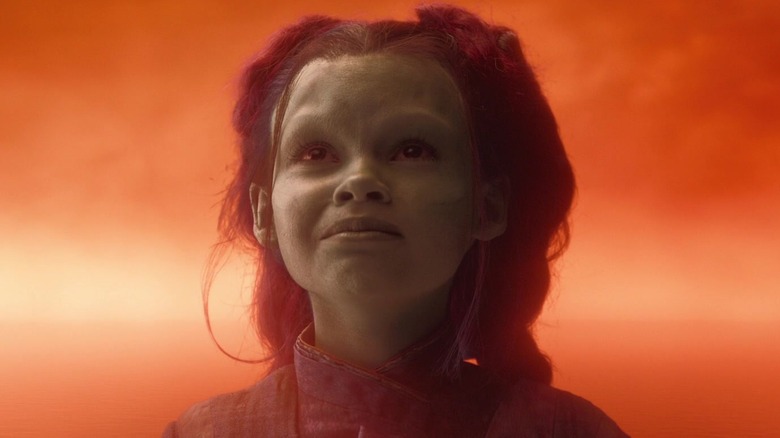 Young Gamora looking up Avengers Infinity War