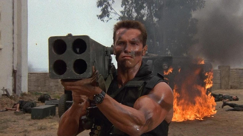 Commando arnold with rocket launcher