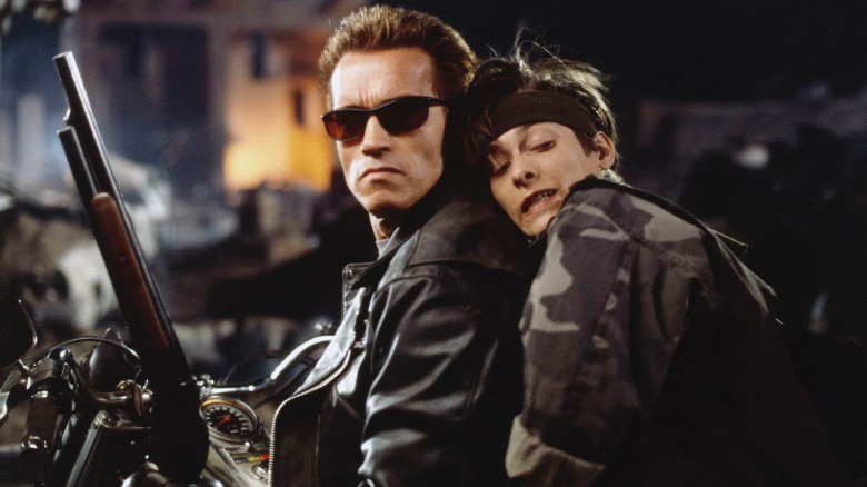 The T-800 and John Connor in Terminator 2: Judgment Day