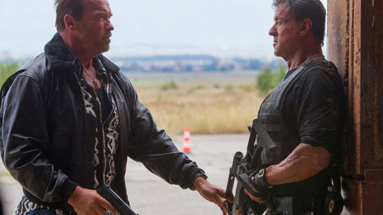 Schwarzenegger Stallone in The Expendables